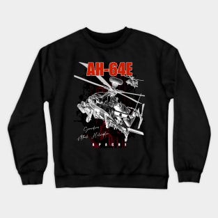 AH-64E Apache Guardian attack helicopter Crewneck Sweatshirt